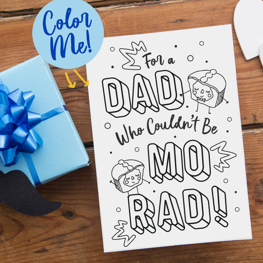 Father's Day Coloring Sheet / Card - FREE DOWNLOAD